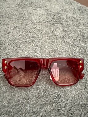 Free People Red Square Oversized Sunglasses